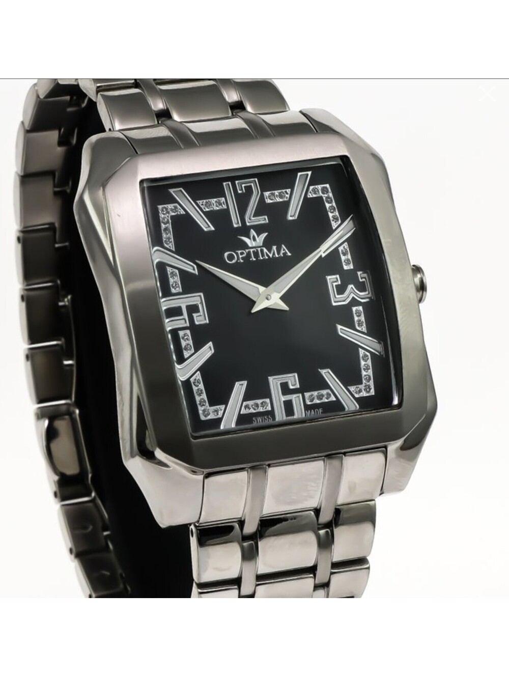 Optima Swiss Watch 39mm Stainless Steel Quartz 3ATM OSM228-SS-8